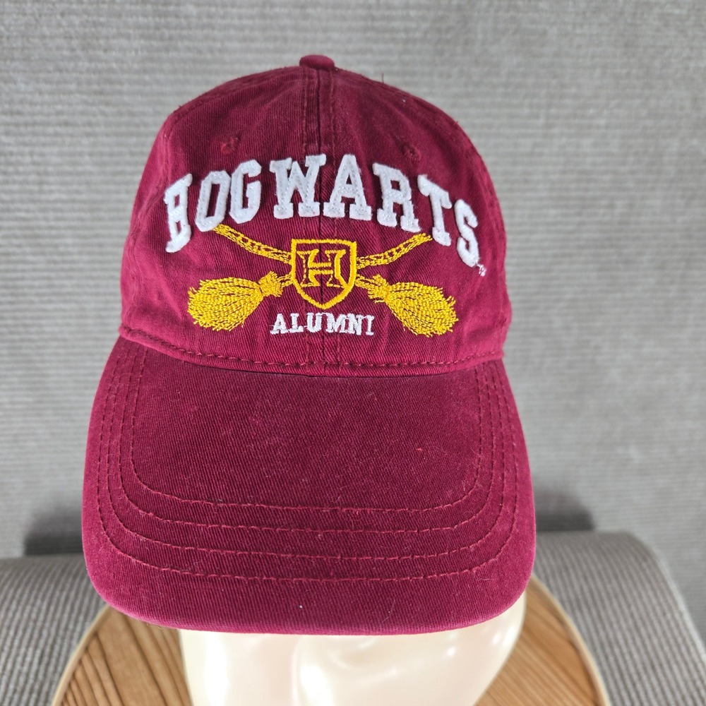 Harry Potter Unisex OSFM Burgundy Hogwarts Alumni Embroidered Baseball Hat